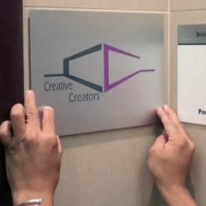 aluminium engraving signboard